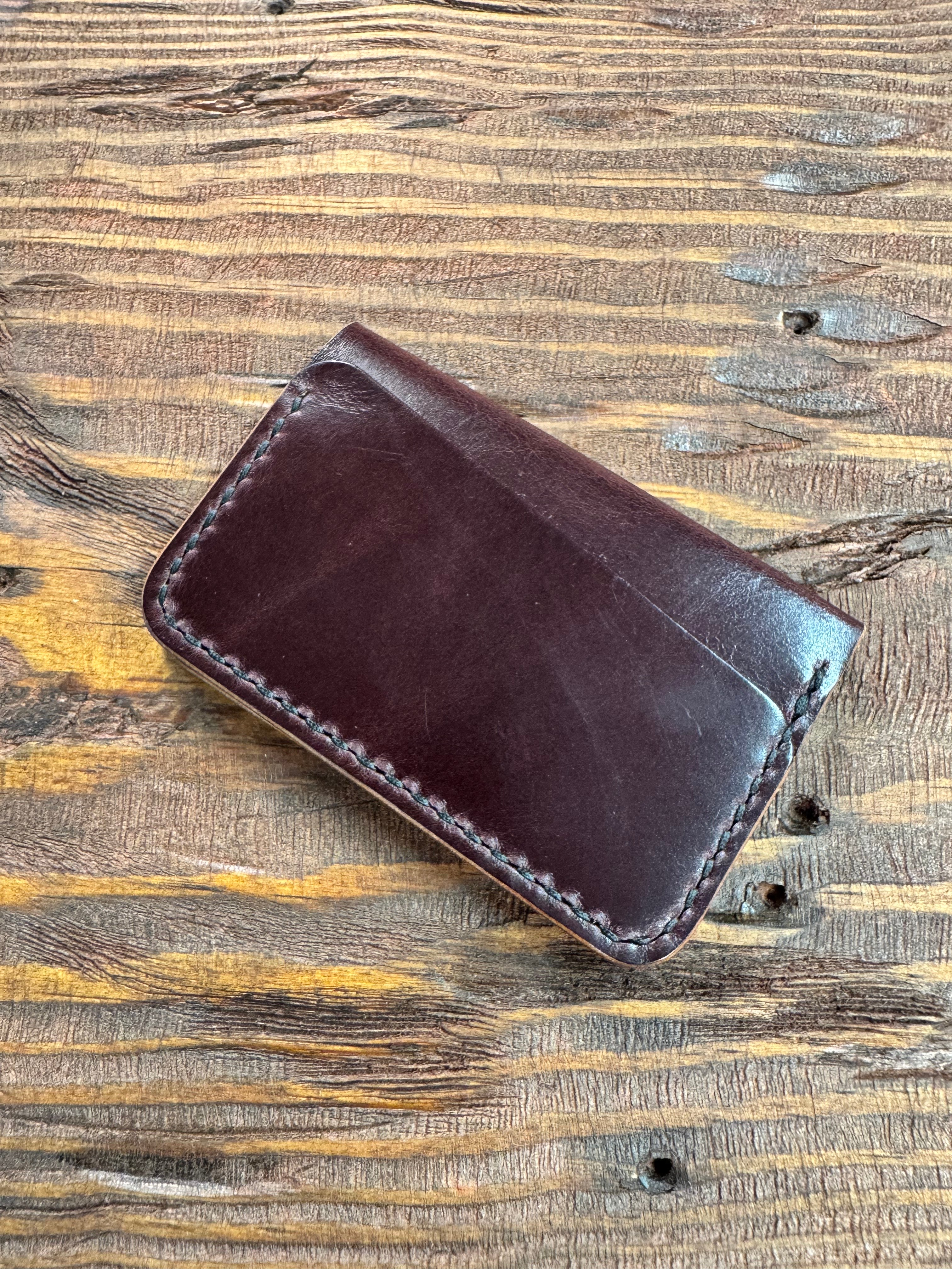 Horizontal Folding Wallet - Wine