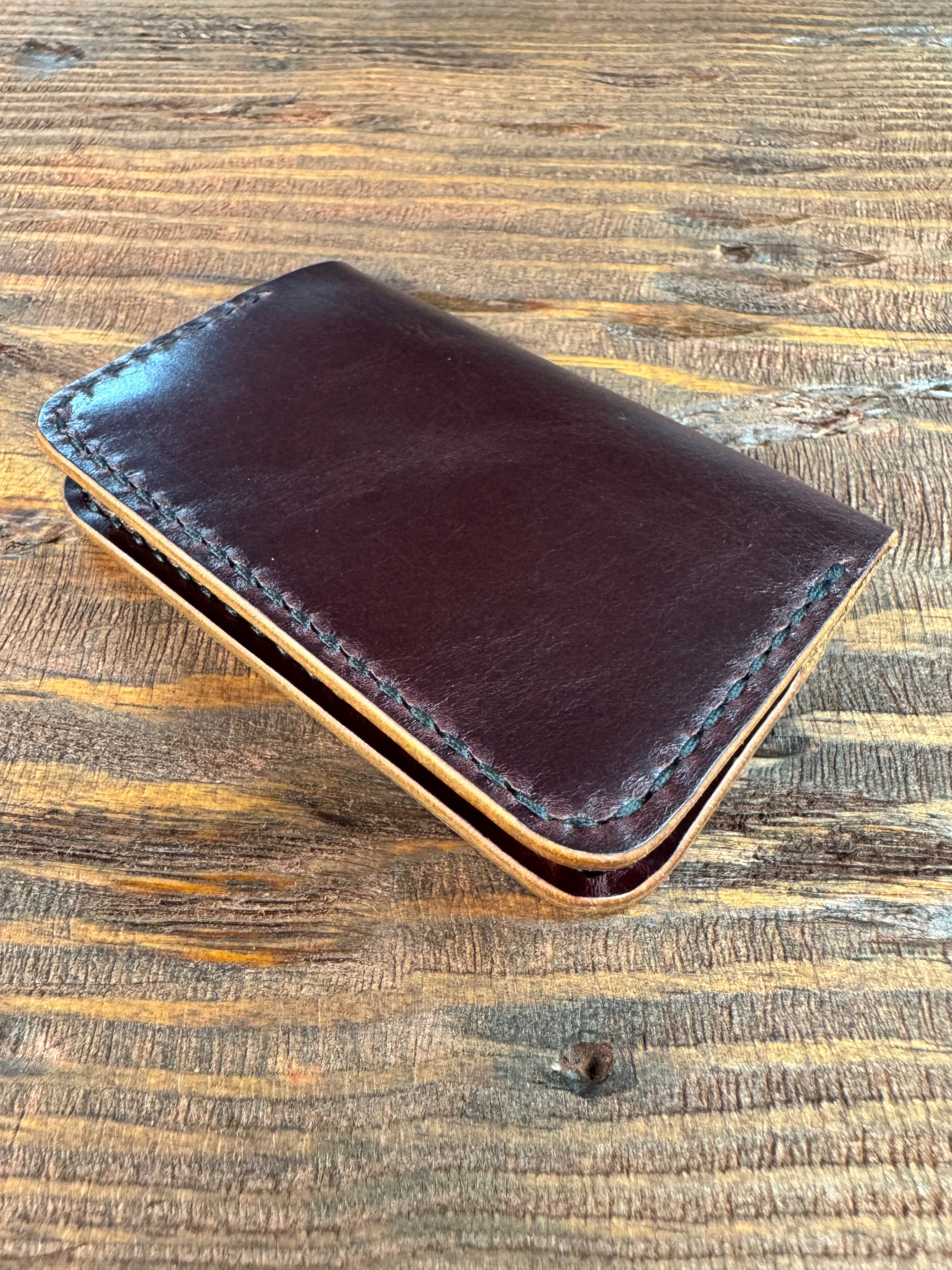 Horizontal Folding Wallet - Wine