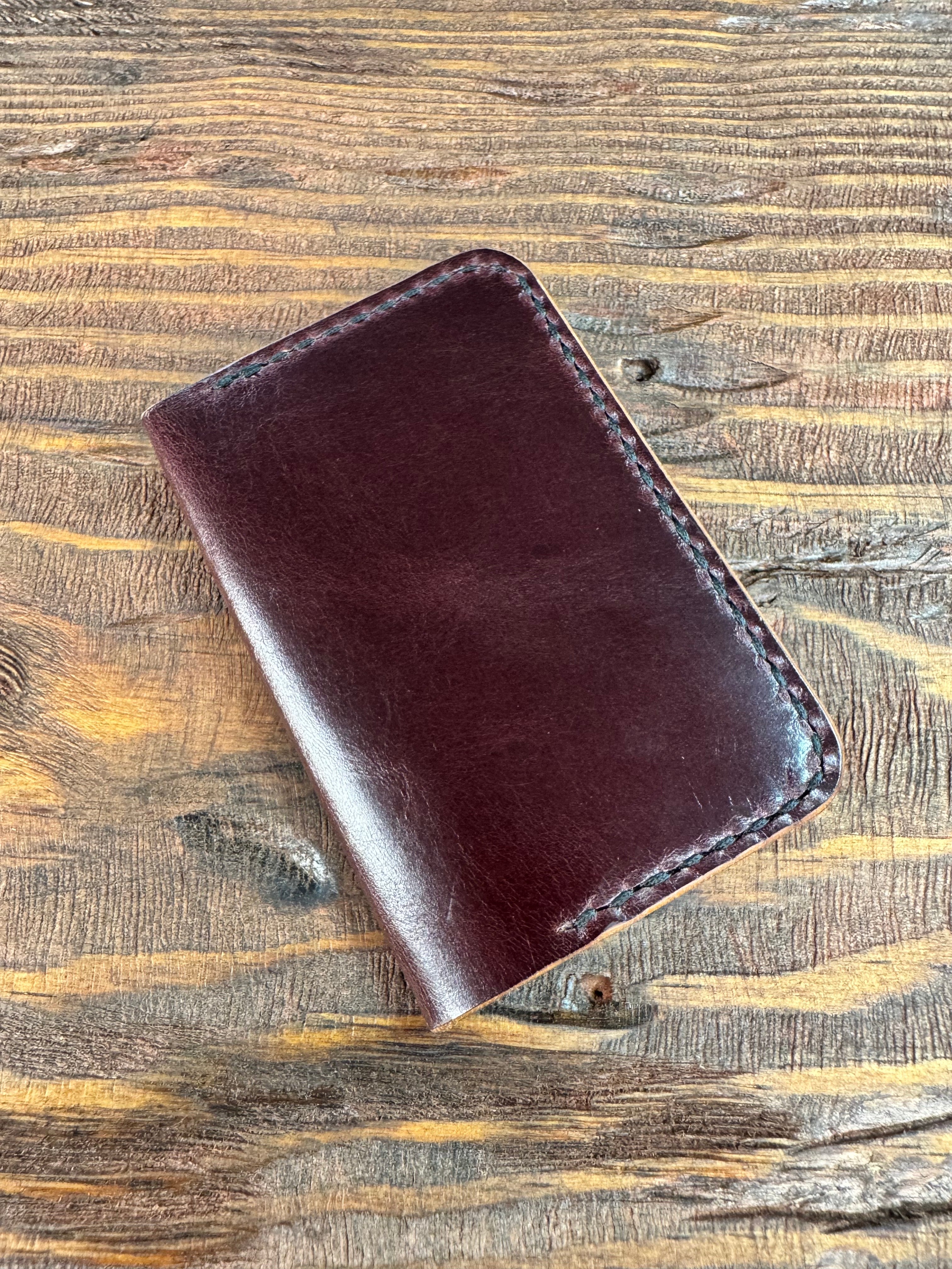 Horizontal Folding Wallet - Wine