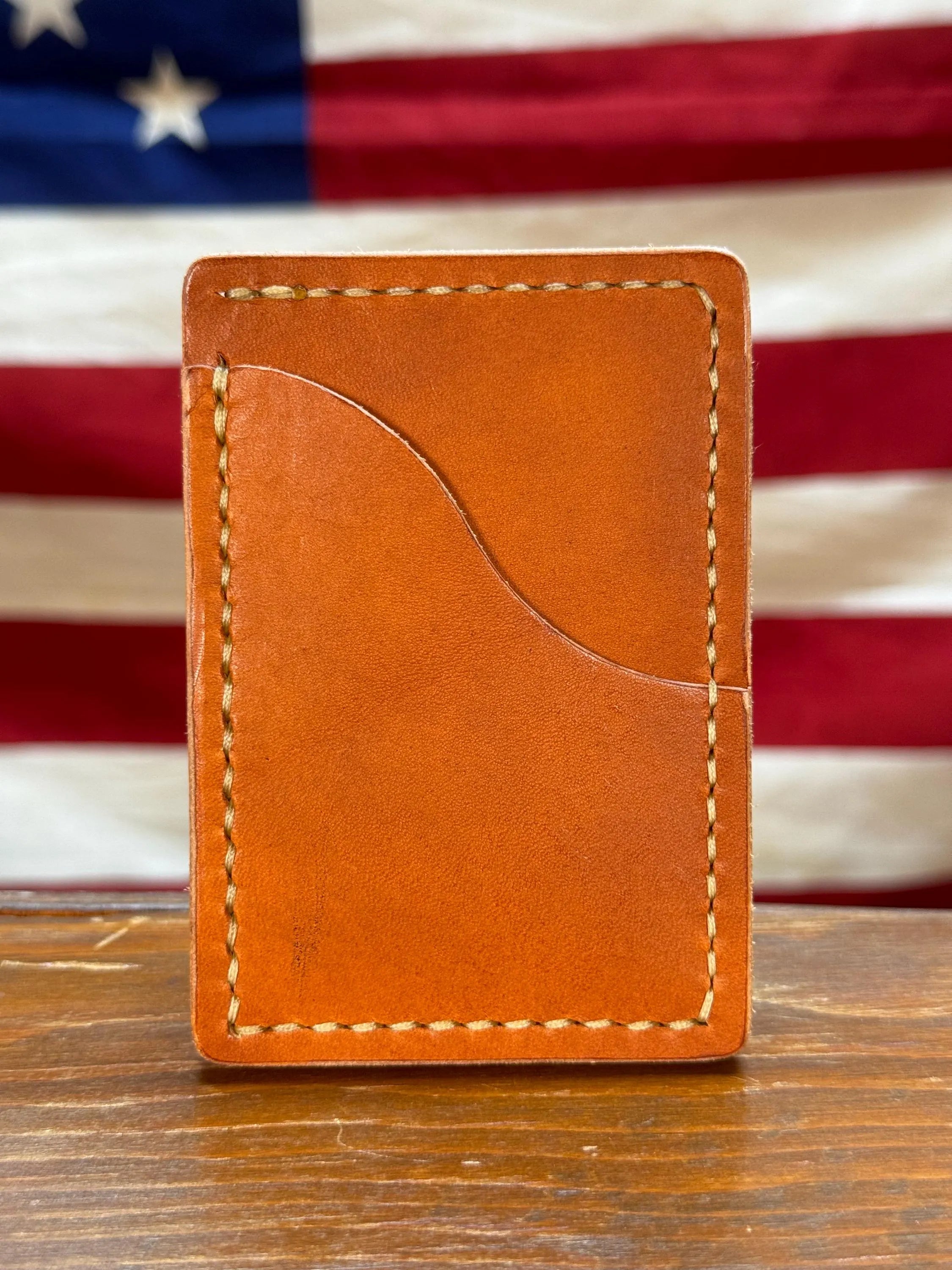 Slim "S" Wallet - Tan