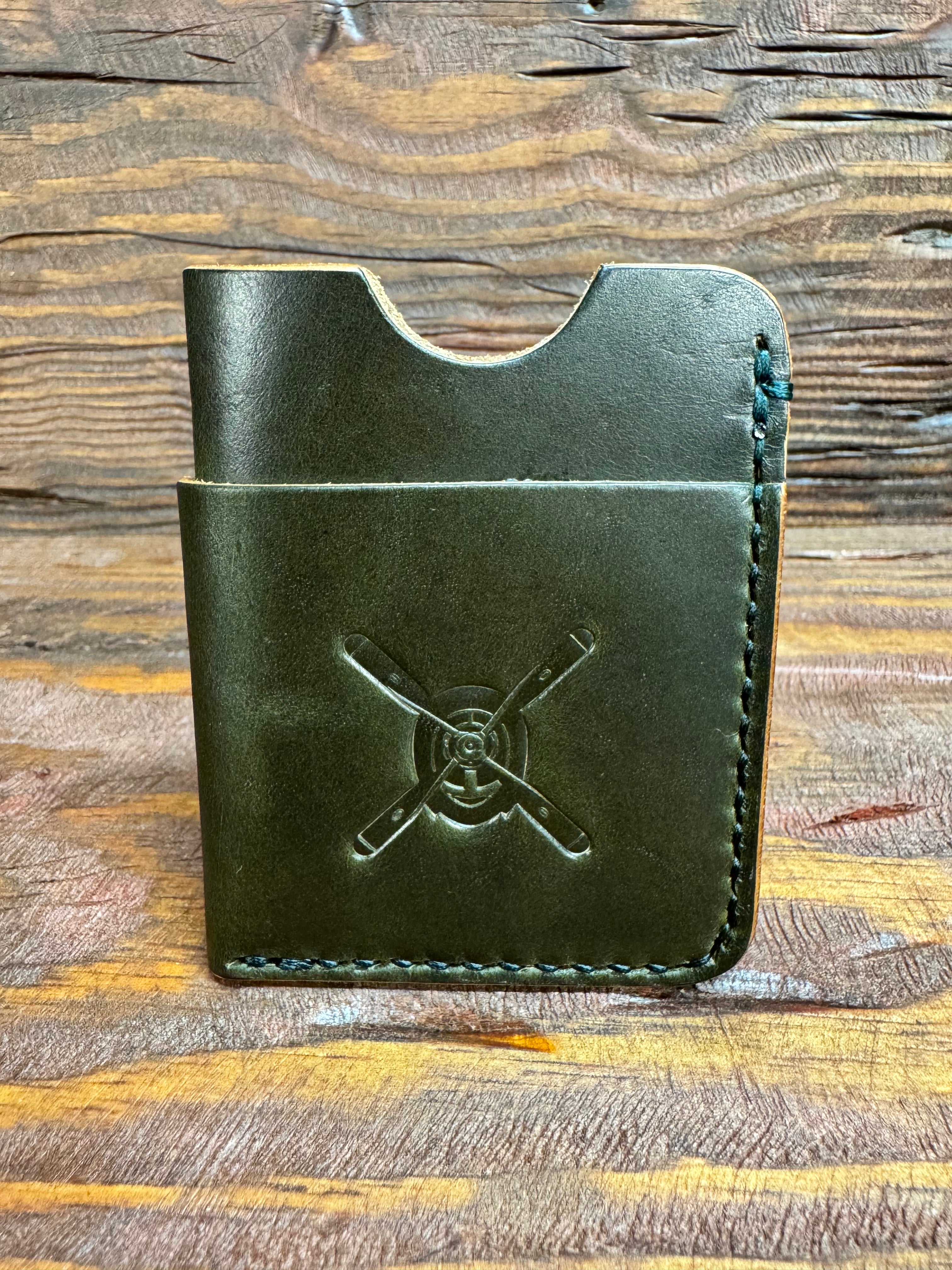 Minimalist Card Wallet - Moss