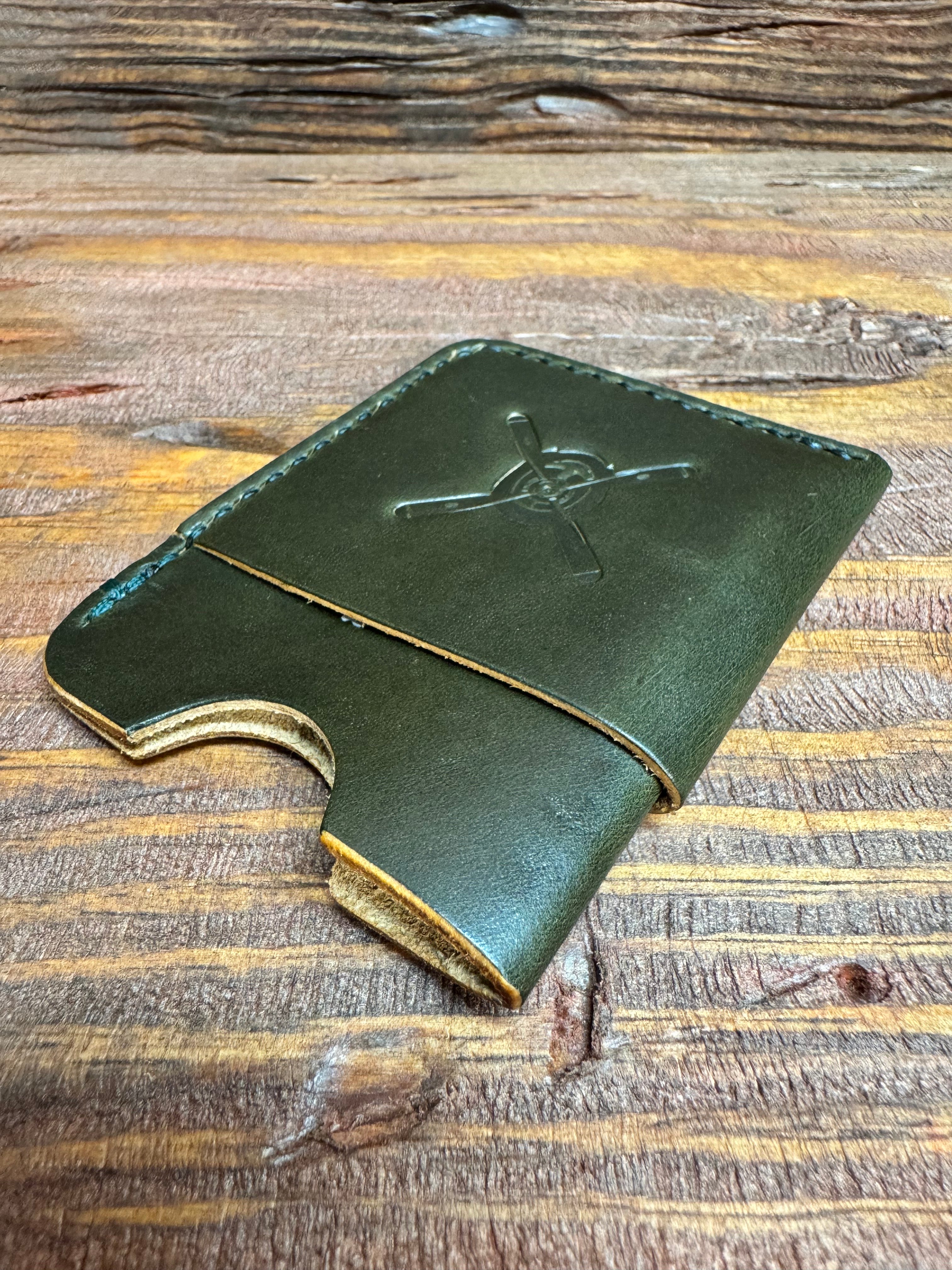 Minimalist Card Wallet - Moss